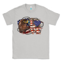 Moon Dust Love America Eagle 4th of july Classic Tee - HowdyJamesFarm