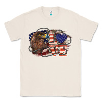 Natural Love America Eagle 4th of july Classic Tee - HowdyJamesFarm