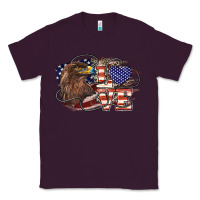 Plum Love America Eagle 4th of july Classic Tee - HowdyJamesFarm