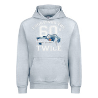 Heather Grey I Survived The Sixties Twice Classic Birthday Urban Hoodie - longCreatives
