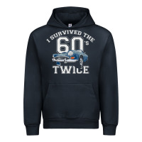 Navy I Survived The Sixties Twice Classic Birthday Urban Hoodie - longCreatives