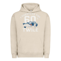 Pigment French Oak I Survived The Sixties Twice Classic Birthday Urban Hoodie - longCreatives
