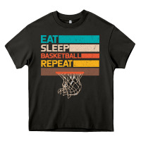 Asphalt Eat Sleep Basketball Repeat Heavy Core Tee - Bettercallsaul