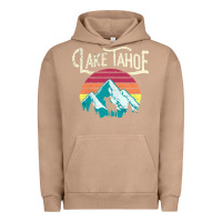 Pigment Burro Vintage Lake Tahoe Mountains Retro T Urban Hoodie - longCreatives