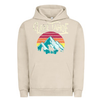 Pigment French Oak Vintage Lake Tahoe Mountains Retro T Urban Hoodie - longCreatives