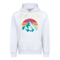 White Vintage Lake Tahoe Mountains Retro T Urban Hoodie - longCreatives