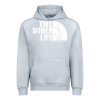 Heather Grey the sober life sobriety cool aa na anonymous t shirt gifts Urban Hoodie - longCreatives