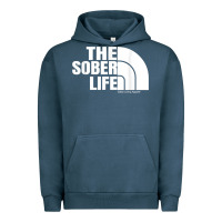 Pigment Midnight Navy the sober life sobriety cool aa na anonymous t shirt gifts Urban Hoodie - longCreatives