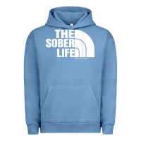 Pigment Pebble Blue the sober life sobriety cool aa na anonymous t shirt gifts Urban Hoodie - longCreatives