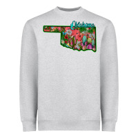 Heather Grey oklahoma Heavyweight Sweatshirt - SublimationCraftShop