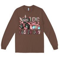 Chestnut I dig Easter Day Long Sleeve Tee - OliviaCreatesArt