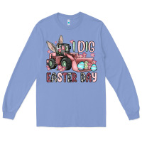 Colony Blue I dig Easter Day Long Sleeve Tee - OliviaCreatesArt