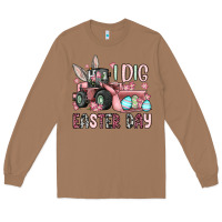 Toasted Coconut I dig Easter Day Long Sleeve Tee - OliviaCreatesArt