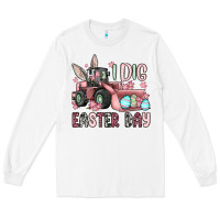 White I dig Easter Day Long Sleeve Tee - OliviaCreatesArt