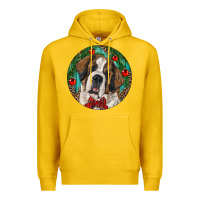 Lemon Christmas St. Bernard Premium Hoodie - RanaPortraitStore