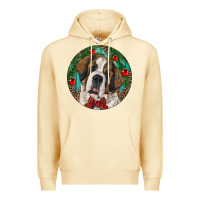 Pina Colada Christmas St. Bernard Premium Hoodie - RanaPortraitStore