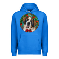 True Royal Christmas St. Bernard Premium Hoodie - RanaPortraitStore