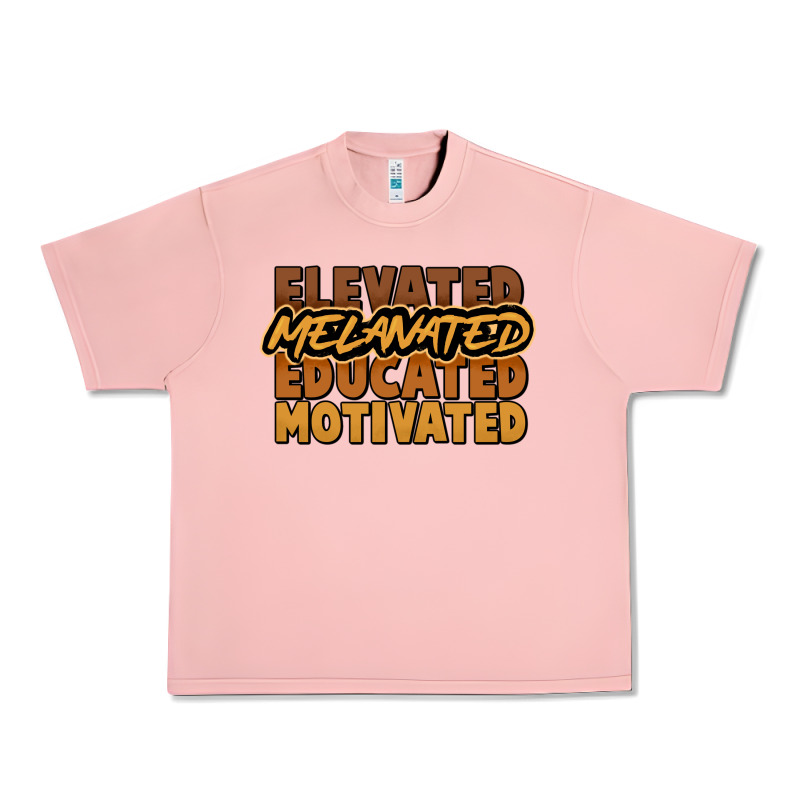 Elevated Melanated Educated Motivated Urban Heavy Tee by HowdyJamesFarm | Teevron