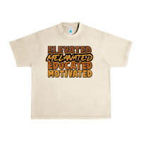 Sandshell Elevated melanated educated motivated Urban Heavy Tee - HowdyJamesFarm