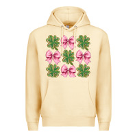 Pina Colada clover bow Premium Hoodie - CowhideDigitalArt