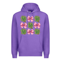 Clover Bow Premium Hoodie | Teevron