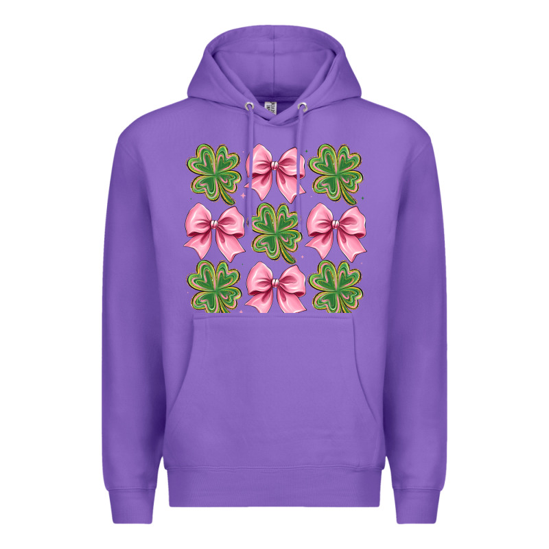 Clover Bow Premium Hoodie by CowhideDigitalArt | Teevron