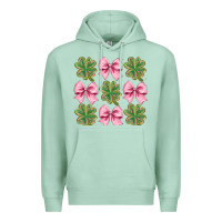 Seafoam clover bow Premium Hoodie - CowhideDigitalArt
