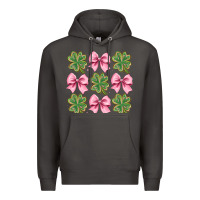 Smoke clover bow Premium Hoodie - CowhideDigitalArt