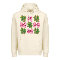 Tofu clover bow Premium Hoodie - CowhideDigitalArt