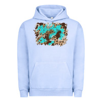 Pigment Grape Ice cowhide leopard turquoise background Urban Hoodie - AdoDesignShop