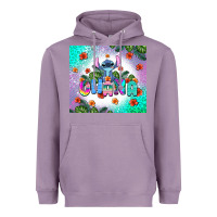 Lavender ohana stitch Heavyweight Hoodie - AdoDesignShop