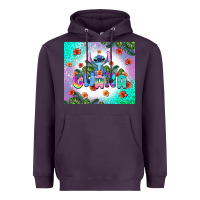 Plum ohana stitch Heavyweight Hoodie - AdoDesignShop