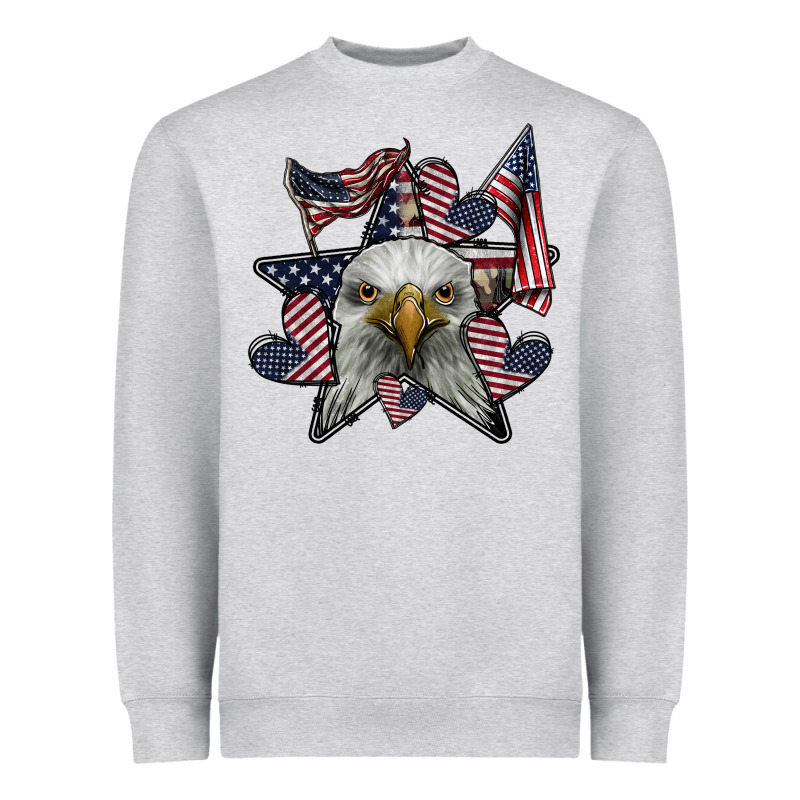 Eagle Star Png Heavyweight Sweatshirt by SublimationCraftShop | Teevron