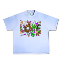 Grape Ice Mardi Gras love Nurse Urban Heavy Tee - HowdyJamesFarm