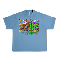 Pebble Blue Mardi Gras love Nurse Urban Heavy Tee - HowdyJamesFarm