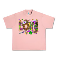 Salmon Mardi Gras love Nurse Urban Heavy Tee - HowdyJamesFarm