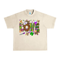 Sandshell Mardi Gras love Nurse Urban Heavy Tee - HowdyJamesFarm