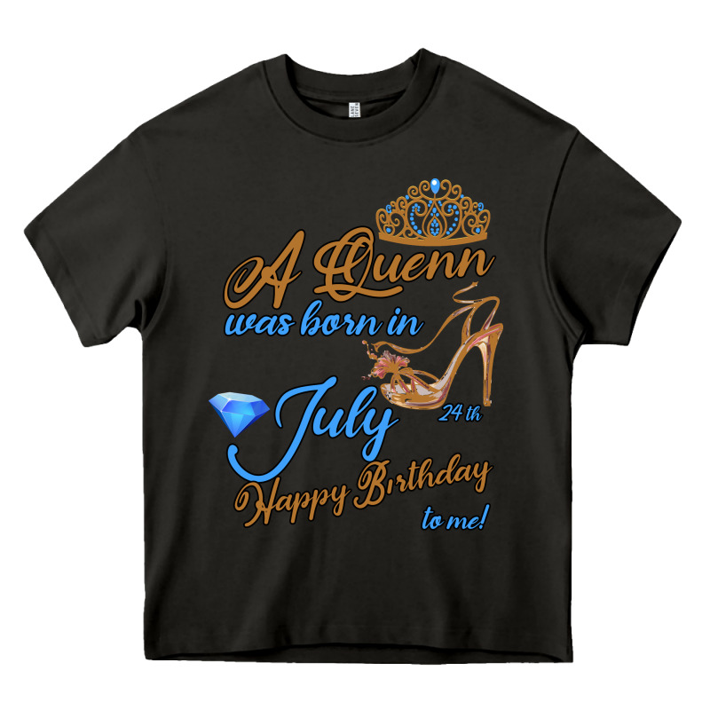 A Queen Was Born In July 24th Happy Birthday Heavy Core Tee by Bettercallsaul | Teevron