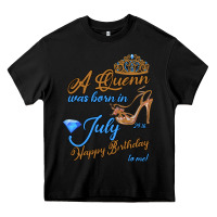 Black A Queen Was Born In July 24th Happy Birthday Heavy Core Tee - Bettercallsaul