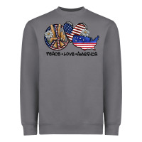 Storm peace love america Heavyweight Sweatshirt - SublimationCraftShop