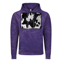 Cloud Purple Cowhide Vintage Hoodie - CowCowDesign
