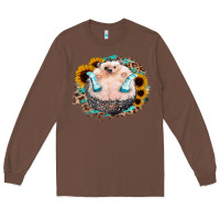 Chestnut Sunflower Leopard Hedgehog Long Sleeve Tee - Jasminsmagicworld