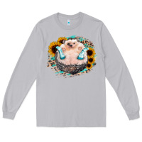 Moon Dust Sunflower Leopard Hedgehog Long Sleeve Tee - Jasminsmagicworld