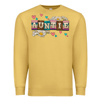Antique Gold daisy auntie Premium Sweatshirt - AdoDesignShop