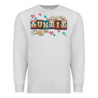 Dove Grey daisy auntie Premium Sweatshirt - AdoDesignShop