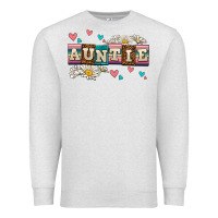 Oatmeal Heather daisy auntie Premium Sweatshirt - AdoDesignShop
