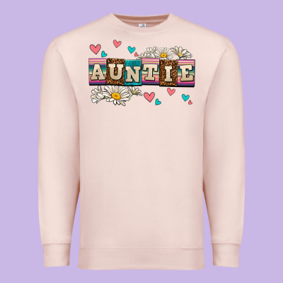 Daisy Auntie Premium Sweatshirt Designed By Adodesignshop