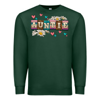 Sports Green daisy auntie Premium Sweatshirt - AdoDesignShop