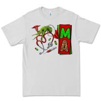 Dove Grey Christmas Character Nurse Premium Tee - NancyCooperArtShop