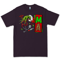 Plum Christmas Character Nurse Premium Tee - NancyCooperArtShop